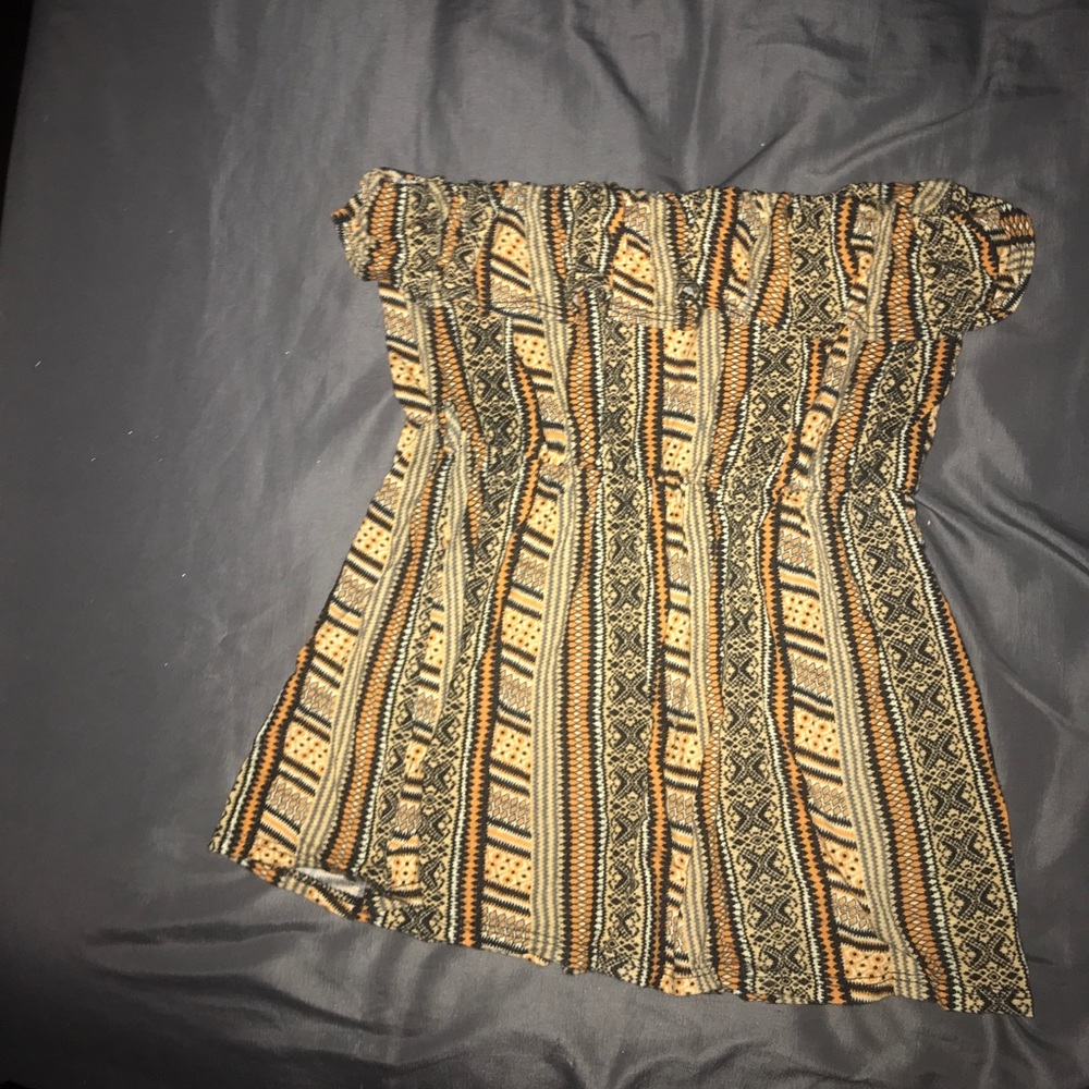 Aztec pattern tube top